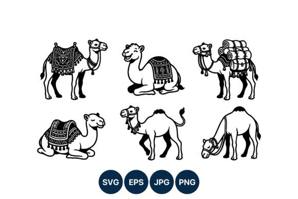 Black Camel Vector Art: Graphics & Illustrations for Handmade Brands