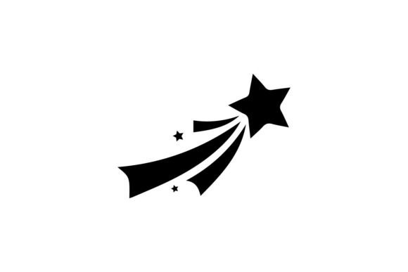 Black Star Clipart Sticker Decoration: Graphics & Illustrations for Cosmic Branding