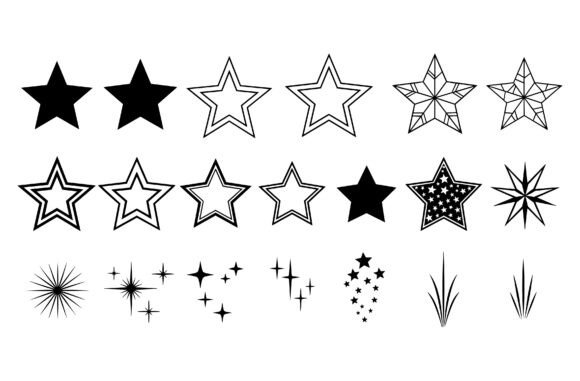 Star Sparkle SVG Bundle Pack: Graphics & Illustrations for Sellers