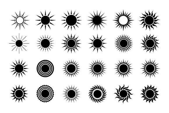 Sunburst SVG Bundle: Graphics & Illustrations for Local Branding