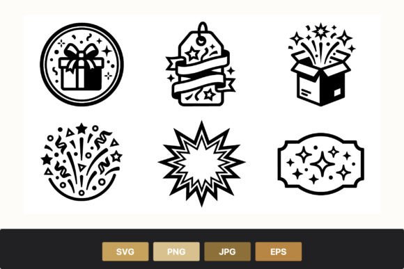 Testing Gift Box Celebration Icons as Commercial Graphics